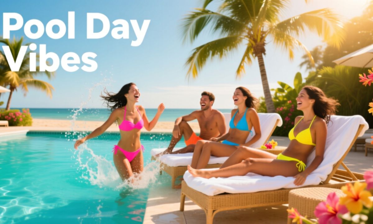 Pool Day Captions For Friends